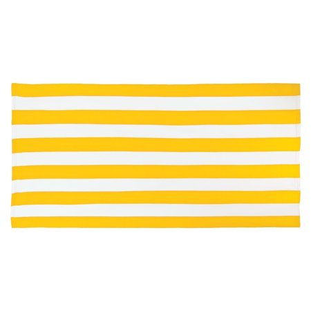 TOWELSOFT Microfiber Cabana Stripe Beach Towel 30 inch x 60 inch Orange BEACH-BP1538-org